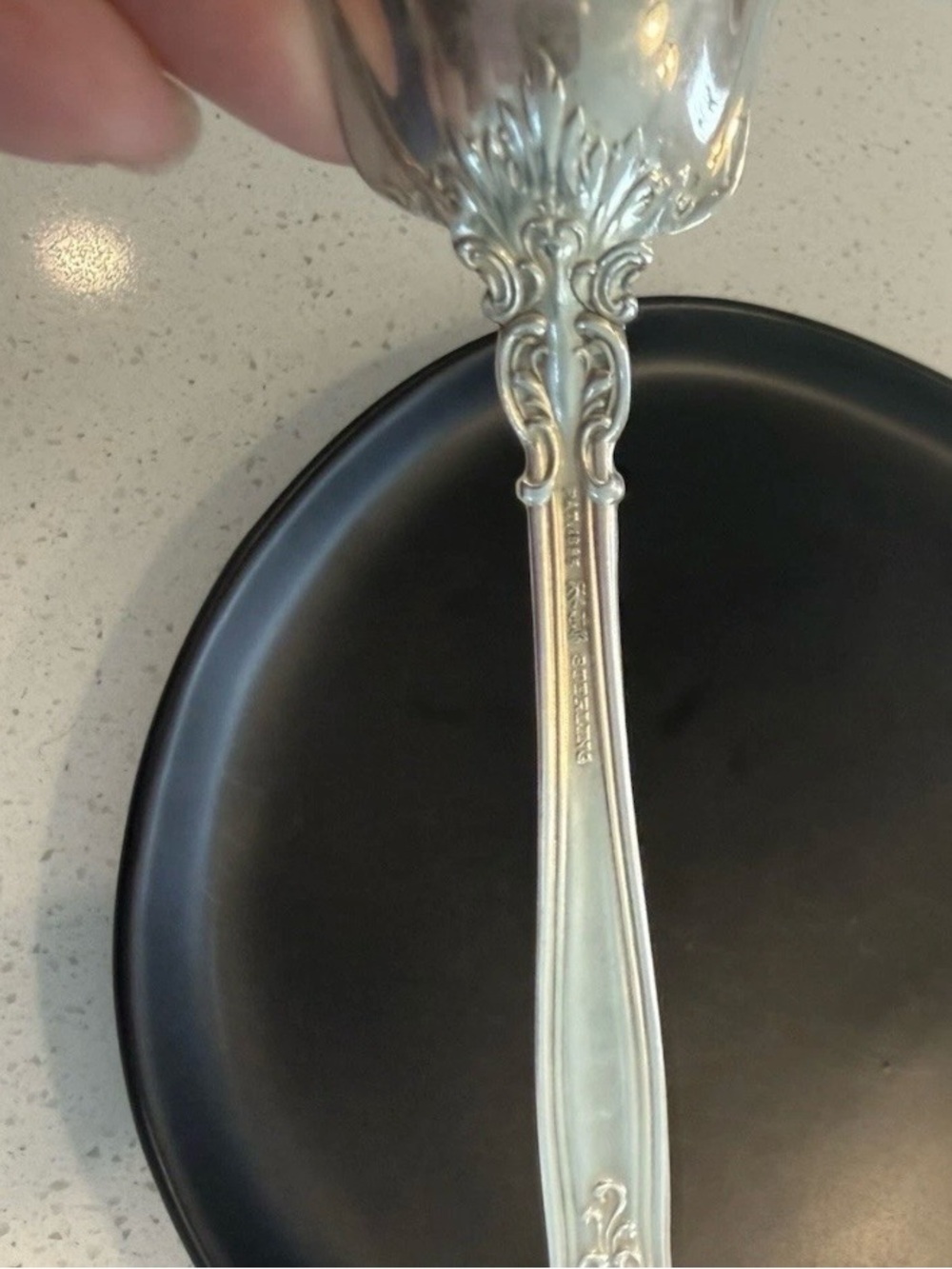 Chantilly by Gotham Antique Collect 1895 Sterling Silver casserole Spoon Piece - Picture 11 of 12